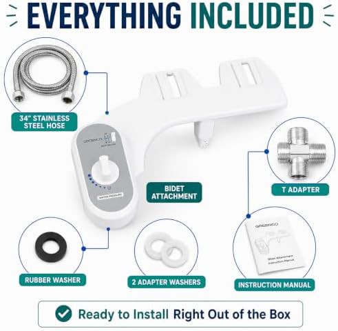Universal white non-electric fresh water bidet — photo 4