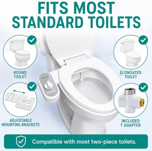 Universal white non-electric fresh water bidet — photo 5