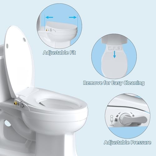 Elongated bidet toilet seat with dual nozzles — photo 5