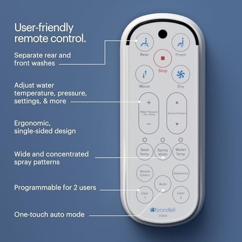 Round smart bidet seat with stainless nozzle — photo 5