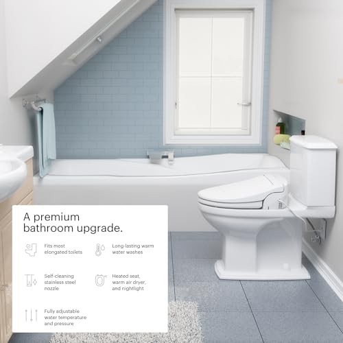 Electric elongated bidet seat with air dryer — photo 4