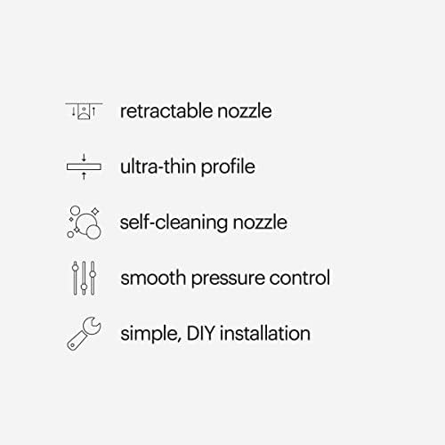 White thinline bidet attachment with safecore valve — photo 3