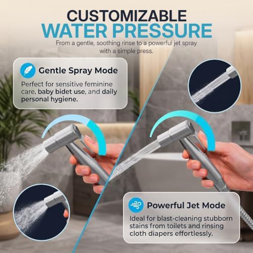 Stainless steel handheld jet spray bidet — photo 3
