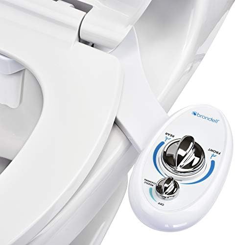 Left hand dual nozzle bidet attachment