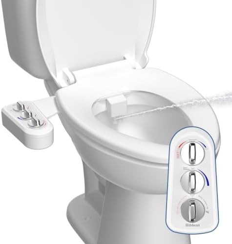 Hot and cold water bidet toilet attachment