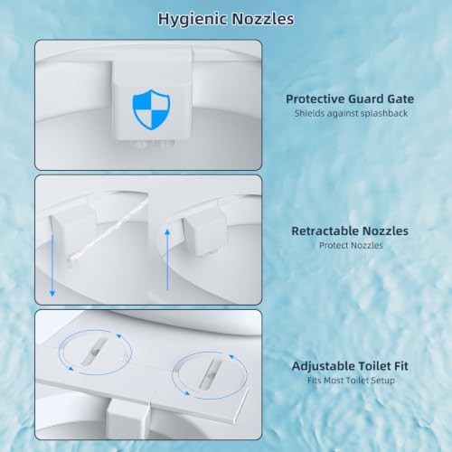 Hot and cold water bidet toilet attachment — photo 3