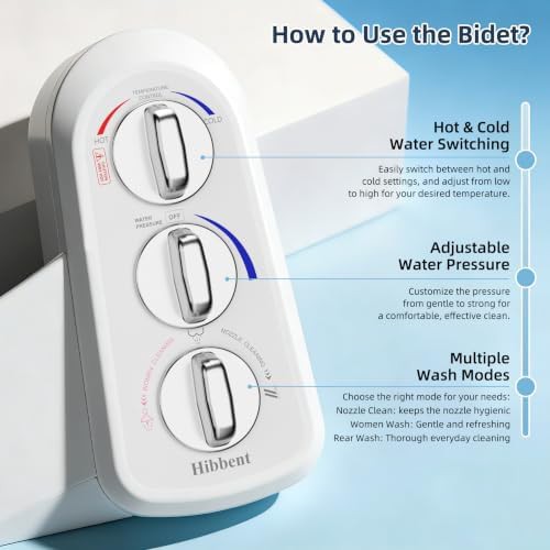 Hot and cold water bidet toilet attachment — photo 5