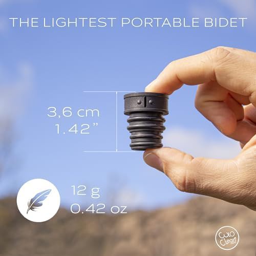 Black attachable travel bidet nozzle 4 pack — photo 4