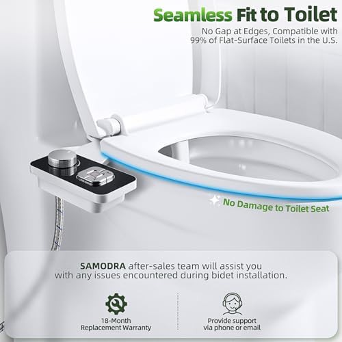Black bidet attachment with retractable nozzles — photo 4