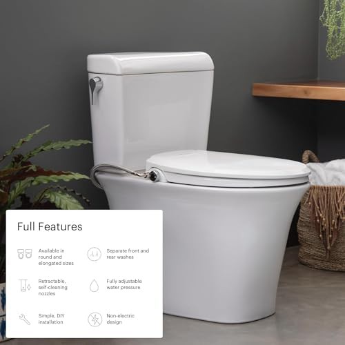 Elongated non electric dual nozzle bidet seat — photo 3