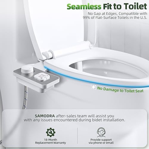 Brushed nickel bidet attachment with brass inlet — photo 4