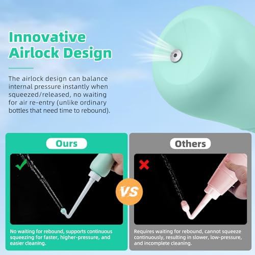 Green portable handheld bidet sprayer two pack — photo 4