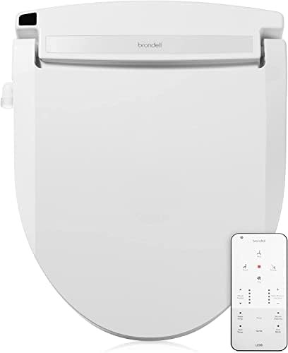 Round electric bidet with wireless remote