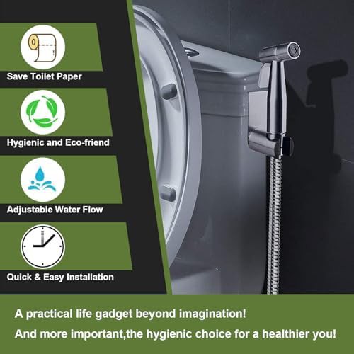 Gaslike stainless steel handheld bidet sprayer set — photo 5