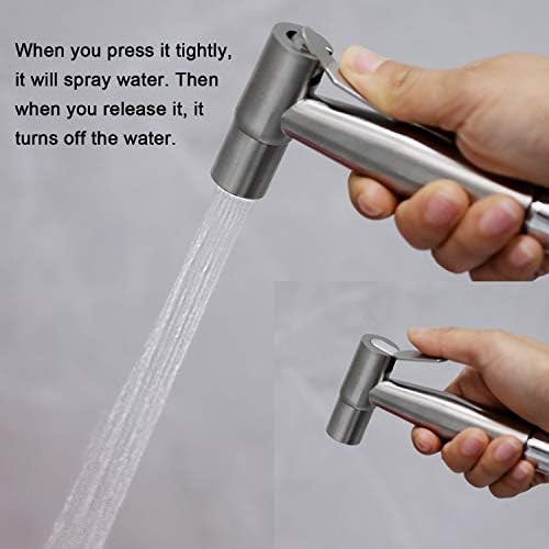 Stainless steel handheld bidet sprayer head — photo 4