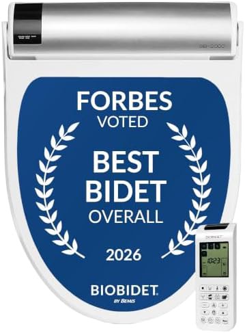 White round electric bidet with air dryer