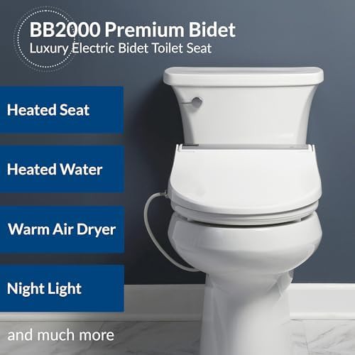 White round electric bidet with air dryer — photo 3