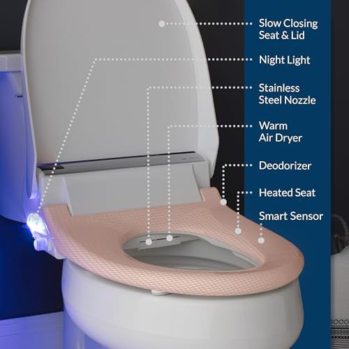 White round electric bidet with air dryer — photo 4