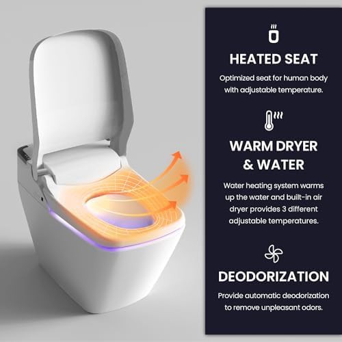 Smart toilet with auto open lid — photo 3