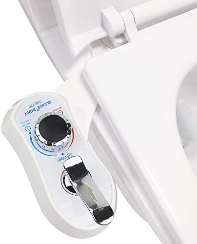 Fresh water dual nozzle bidet attachment
