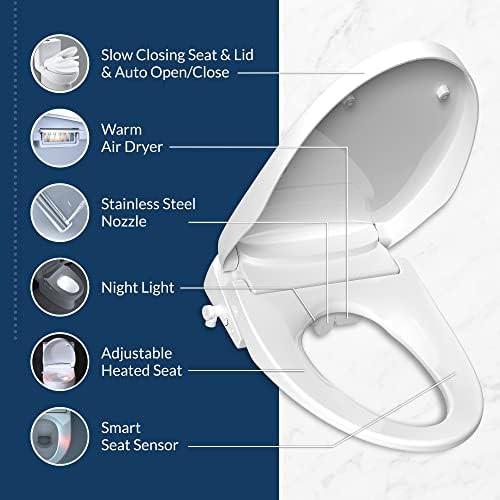 Premium elongated bidet with stainless nozzle — photo 4