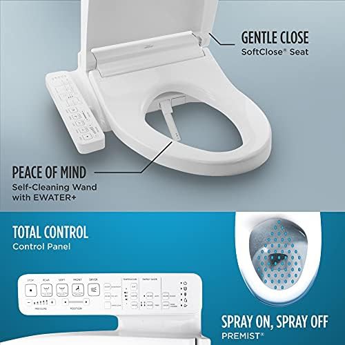 Toto C2 elongated cotton white electronic bidet seat — photo 3