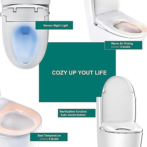 Elongated smart toilet bidet with remote — photo 4