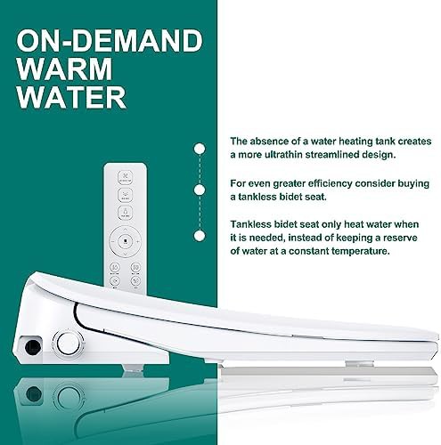 Elongated smart toilet bidet with remote — photo 5
