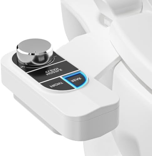 Black and silver self cleaning bidet