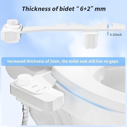 Classic white self cleaning bidet attachment — photo 4