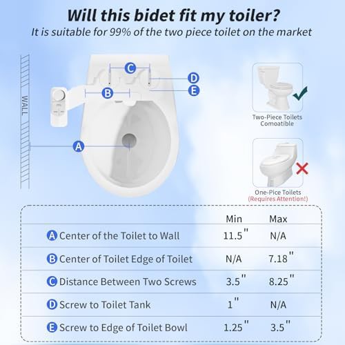 Classic white self cleaning bidet attachment — photo 5