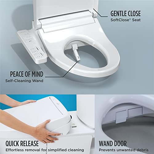Toto KC2 elongated cotton white electronic bidet seat — photo 3