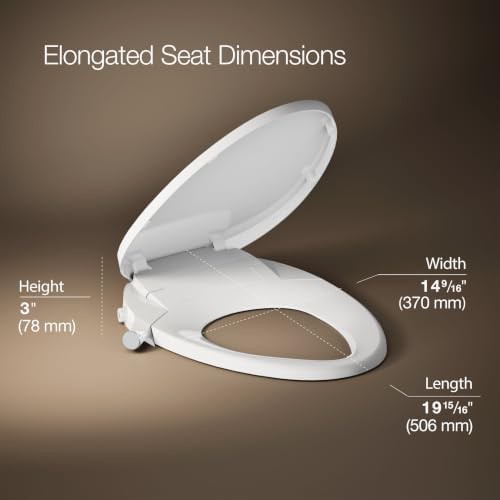 Manual elongated bidet with chrome handle — photo 3