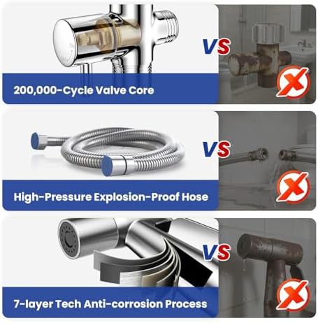 Stainless steel jet spray bidet handheld — photo 3