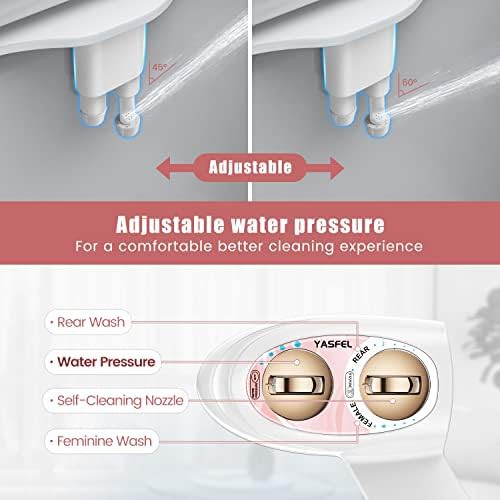 Rose gold dual nozzle bidet attachment — photo 5