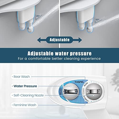 Blue and white self cleaning bidet — photo 5