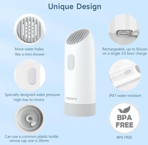 High pressure rechargeable travel bidet — photo 5
