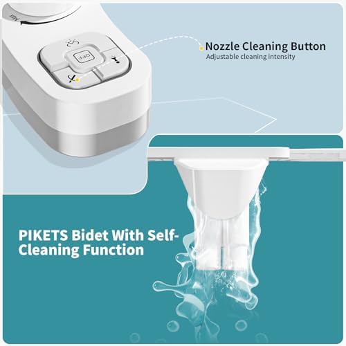 White dual nozzle toilet bidet attachment — photo 5