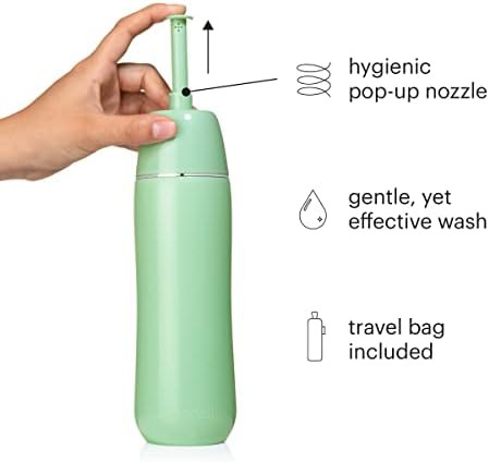 Green portable travel bidet with pop up nozzle — photo 3