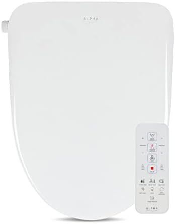 Alpha UX Pearl elongated white bidet seat