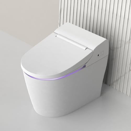 Integrated smart bidet toilet with elongated seat