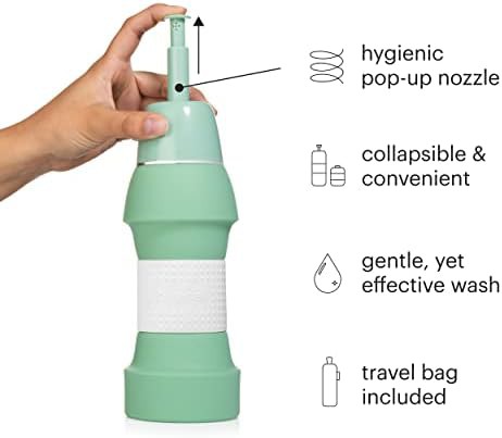 Collapsible green travel bidet for postpartum care — photo 3