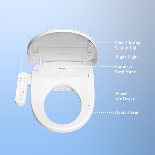 Elongated heated bidet seat with air dryer — photo 3