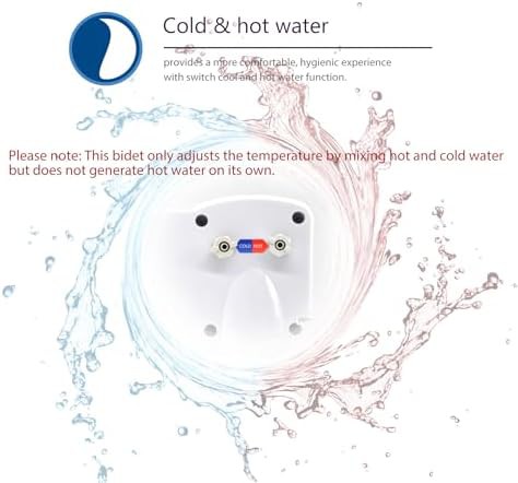 Silver dual nozzle hot and cold bidet attachment — photo 3