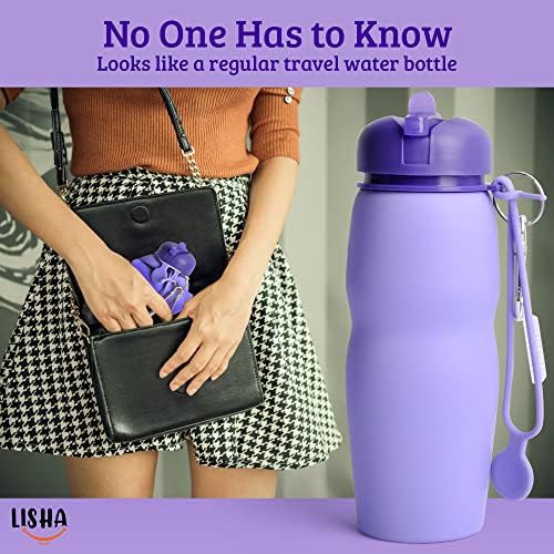 Purple collapsible silicone travel bidet — photo 4