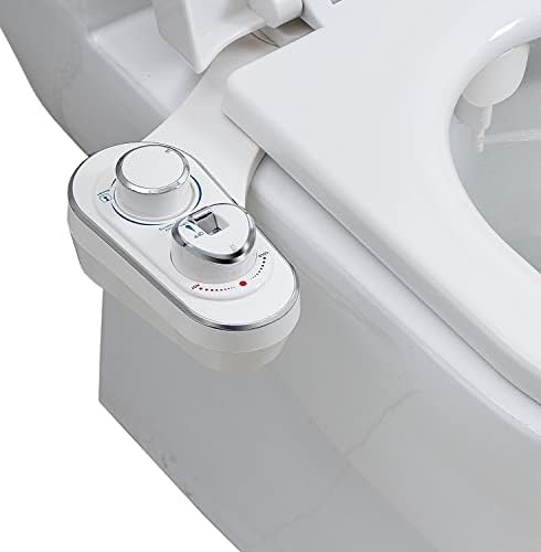 Hot and cold water bidet attachment