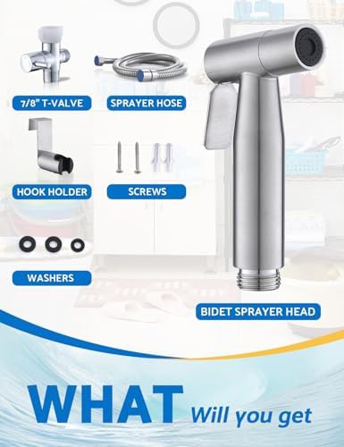Two pack stainless steel bidet sprayers — photo 5