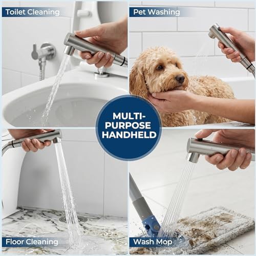 Ultra slim silver white bidet attachment — photo 5