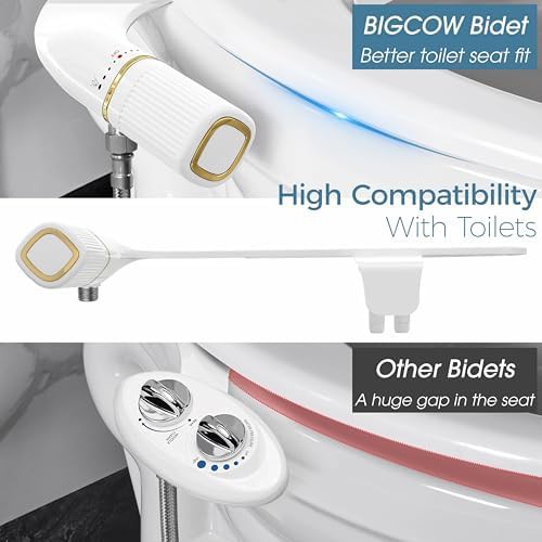 Gold ultra slim dual nozzle bidet attachment — photo 3