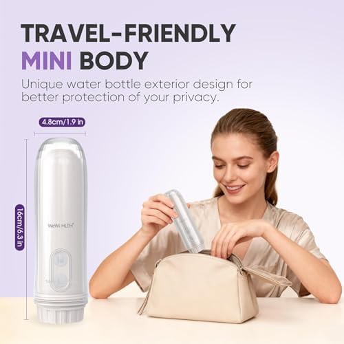 White electric handheld travel bidet sprayer — photo 3